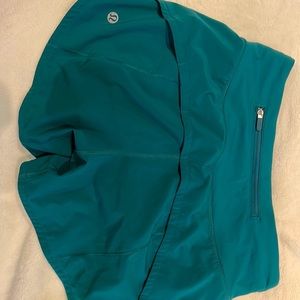 Lululemon shorts, speed up mid-rise 2.5” - teal - size 0 Tall